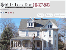 Tablet Screenshot of mdlockdoc.com